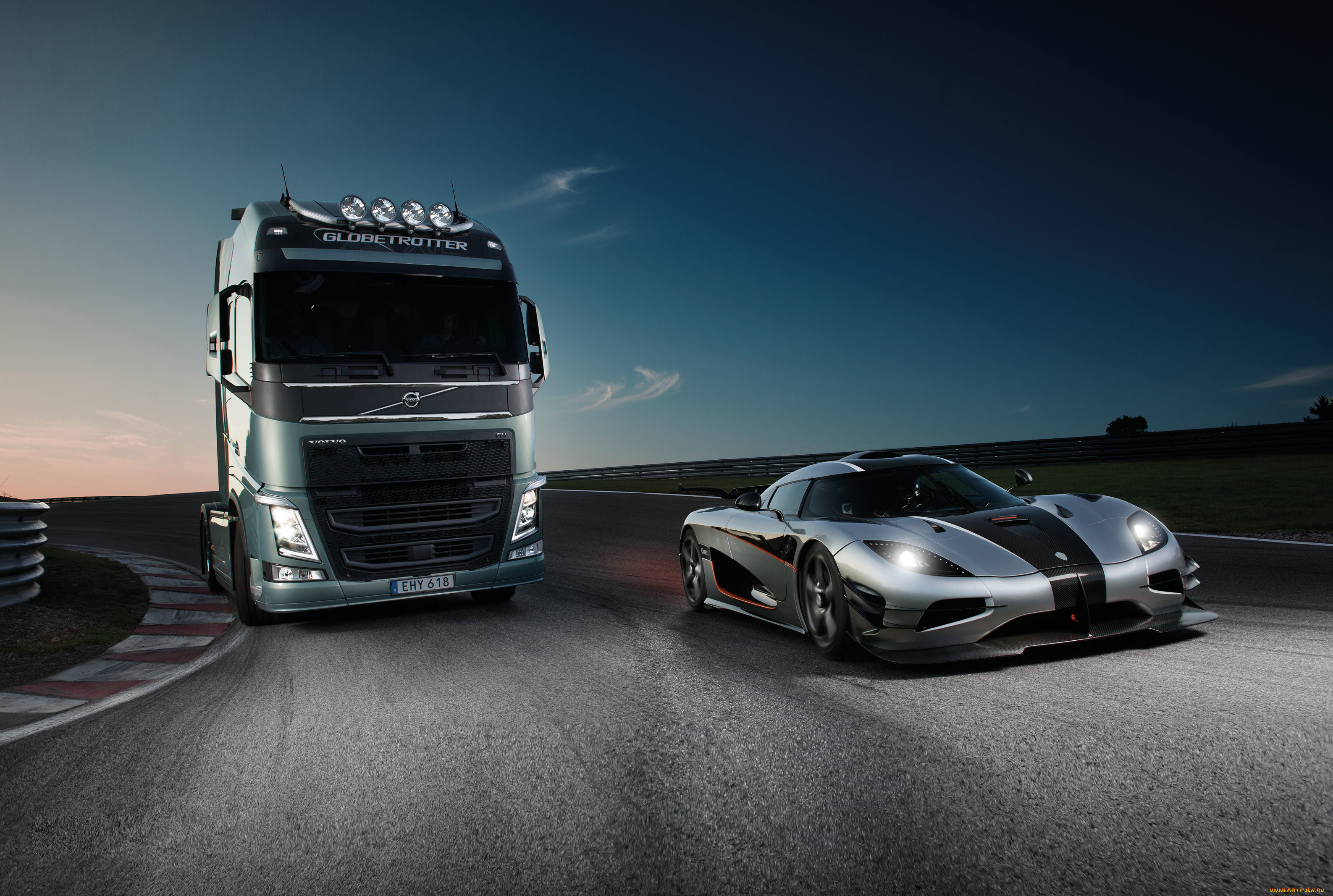 ,  , koenigsegg, vs, truck